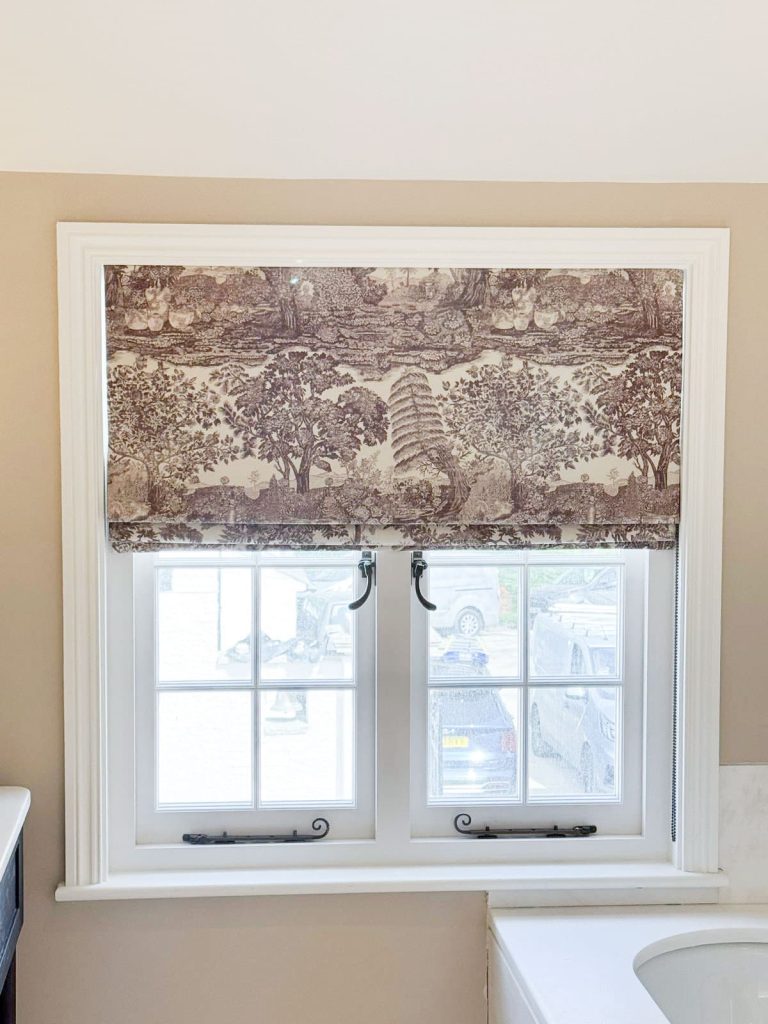 Patterned Roman Blind