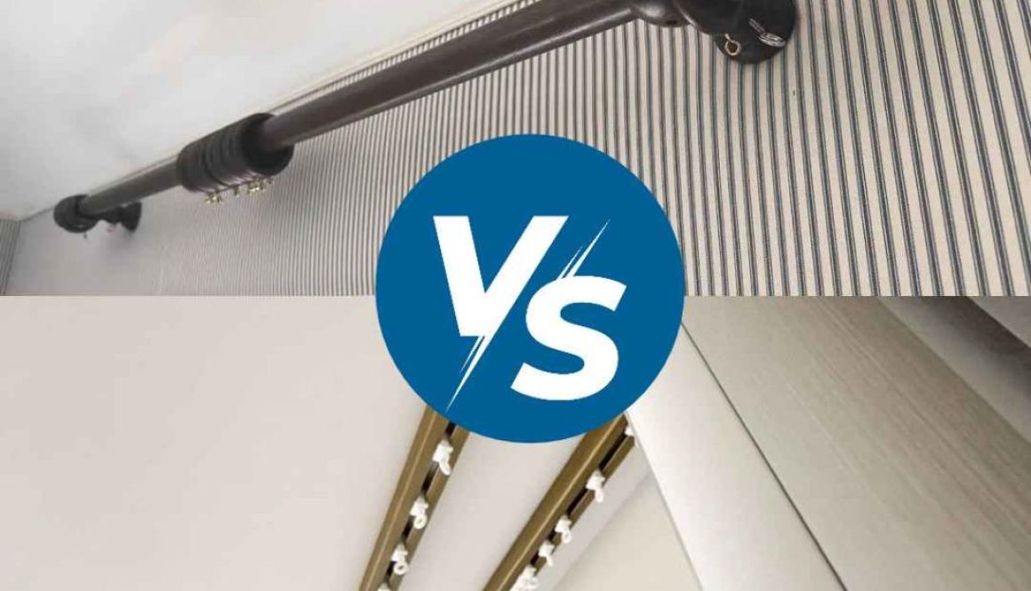 curtain pole vs curtain track