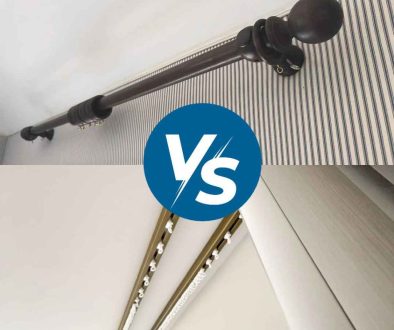 curtain pole vs curtain track